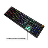 Marvo MARVO KG917 Keyboards Marvo KG917 Wired Mechanical 107 Key Gaming Keyboard LED Backlit