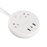 PrimeCables Cab PD57U 3UTNA Surge Protector Power Strip 2 Outlet Surge Protector Power Strip Pad with 1 USB C 2 USB A Ports 1