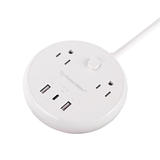 PrimeCables Cab PD57U 3UTNA Surge Protector Power Strip 2 Outlet Surge Protector Power Strip Pad with 1 USB C 2 USB A Ports 1