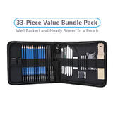 Other Brands OS HB AS210 Pencil 33 Pieces Professional Art Drawing Sketch Kit