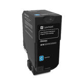 Lexmark 74C1SC0 OEM CS720de Lexmark 74C1SC0 Original Cyan Return Program Toner Cartridge