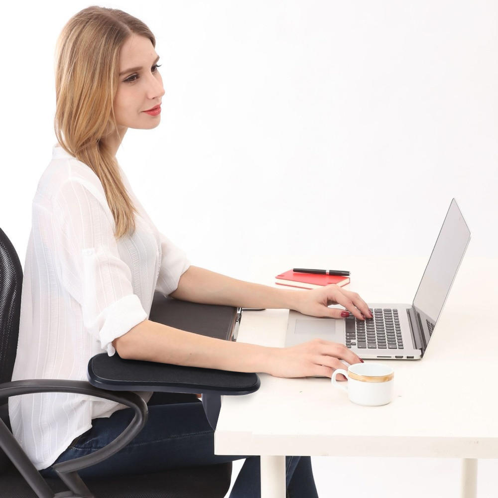 Desk Extended Armrest Elbow Support Pad, Rotatable Moustache®