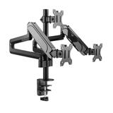 PrimeCables Cab PC 08210 Monitor Desk Mounts Triple Monitor Stand Full Motion Articulating Aluminum Gas Spring PrimeCables