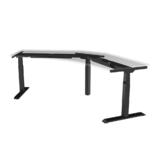 PrimeCables Cab PC 08167 ALL Sit Stand Desk Solutions Triple Motor Height Adjustable Sit Stand Corner Desk Frame 3 Leg Corner
