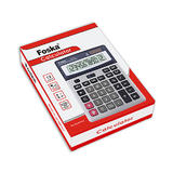 Foska CA3312 6 Calculators Foska 12 Digit Solar Power Electronic Calculator