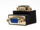 Coupler Female to Male 90 Degree Gold Plated cab 8730 3