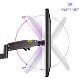 Cab NB M60 Monitor Desk Mounts Partition Rail Mount M60 Fits most 22 to 32 displays