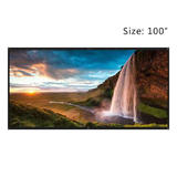 PrimeCables Cab PEGA100 Speaker Projector Mounts 100 Portable and Collapsible Projector Screen for Wall Ceiling PrimeCables