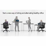 PrimeCables Cab PC 08167 ALL Standing Desk Desk Converter Triple Motor Height Adjustable Sit Stand Corner Desk Frame V Shaped