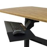 Cab KT1 B Stand Desk Ergonomic Accessories Under Desk Stand Up Keyboard Tray with Negative Tilt Black