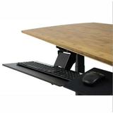 Cab KT1 B Stand Desk Ergonomic Accessories Under Desk Stand Up Keyboard Tray with Negative Tilt Black