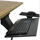 Cab KT1 B Stand Desk Ergonomic Accessories Under Desk Stand Up Keyboard Tray with Negative Tilt Black