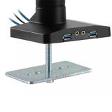 Cab MT 565 BK Monitor Desk Mounts Triple Screen Desktop Display Mount Full Motion Fits Monitors 17 to 32 inch