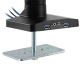 Cab MT 564 BK Monitor Desk Mounts Dual Screen Desktop Display Mount Full Motion Fits Monitors 17 to 32 inch