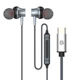 HP Cab DHH 1126 Headphones Earbuds In Ear Type c music headphones with Volume Control Microphone HP