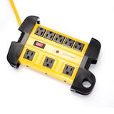 PrimeCables Cab LTS 8TS Plugs Sockets 8 Outlets Metal Housing Surge Protector with 14AWG 10Ft Cord 1350 Joules PrimeCables
