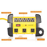 PrimeCables Cab LTS 8TS Plugs Sockets 8 Outlets Metal Housing Surge Protector with 14AWG 10Ft Cord 1350 Joules PrimeCables