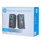 HP Cab DHE 6001 Speakers Subwoofer HP 2 0 Stereo Gaming Speaker with RGB Backlight 3 5 mm jack for audio