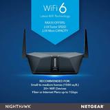 Cab AX3000 Network Routers Switcher Netgear Nighthawk AX4 4 Stream AX3000 Wi Fi 6 Router