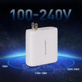 PrimeCables PC PD100U 4UTGA iPhone Cables Chargers 100W GaN 4 Port Type C MacBook Fast PD Charger with Foldable Plug PrimeCab