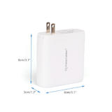 PrimeCables PC PD100U 4UTGA iPhone Cables Chargers 100W GaN 4 Port Type C MacBook Fast PD Charger with Foldable Plug PrimeCab