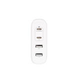 PrimeCables PC PD100U 4UTGA iPhone Cables Chargers 100W GaN 4 Port Type C MacBook Fast PD Charger with Foldable Plug PrimeCab