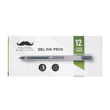 Moustache MOS GA323600 BOX Ballpoint Pens Gel Pens Gel Pens 0 5mm Tip Black 12 Box Moustache