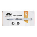 Moustache MOS RX111200 BOX Ballpoint Pens Gel Pens Rollerball Pens 0 7mm Tip Black 12 Box Moustache
