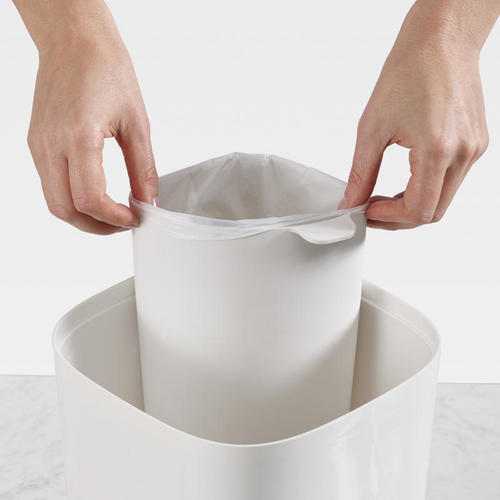 Split™ Bathroom Waste and Recycling Bin Dual Compartments, 2 Gallon/8 Liter, Gray Joseph Joseph