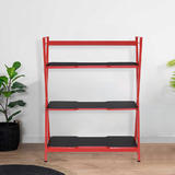 Moustache MOFG SJ 590 Desk File Organizer 3 Tier Gaming Display Shelves Home Office Storage Rack Red Moustache