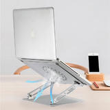PrimeCables PC LPM 14033 iPad Other Accessories Ergonomic Multi Angle Height Adjustable Aluminum Laptop Riser with Heat Vent 