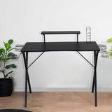 Moustache MOFG CD 20132 Writing Desks Shelves Computer Desk with Bulit in Monitor Stand Hook and Baskets Moustache