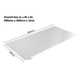 Other Brands ZD1031 Wrist Rests Mouse Pads Double Sided Extended Desk Mat Aluminum PU 800mm x 400mm x 3mm