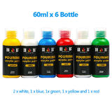 Other Brands HB FB013 Paint Watercolors Pastels 13Pcs Fluid Pouring Acrylic Paint Set