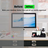 Other Brands 3222 BLACK Desk Organizers Multifunction Desktop Organizer with Charger Ports Set of 7 Black