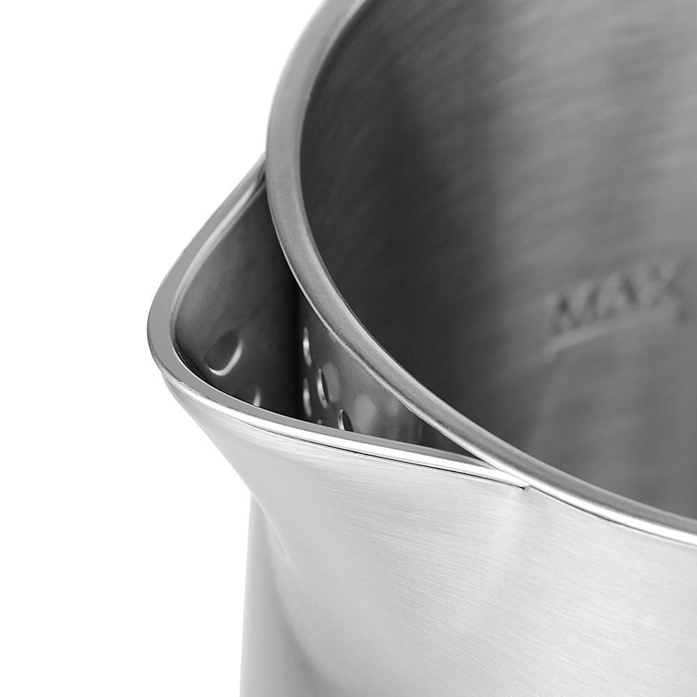 Electric Kettle, Double Wall 100 Stainless Steel BPAFree Cool Touch