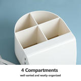Other Brands WCG 1910 Desk Organizers Multifunctional 4 Compartment Desk Organizer with Wireless Charging Pad