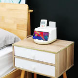 Other Brands WCG 1910 Desk Organizers Multifunctional 4 Compartment Desk Organizer with Wireless Charging Pad