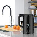 LIVINGbasics LB EK 5205 Kitchen Appliances Smart Temp Digital Kettle Full Stainless Interior Double layer stainless steel 1 7
