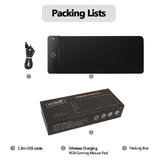 Other Brands PAD LED02 Wrist Rests Mouse Pads Extended RGB Gaming Mouse Pad with Wireless Charging Station