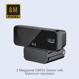 Adesso Cybertrack H6 Webcams ADESSO 4K Ultra HD USB Webcam with Built in Dual Microphone Privacy Shutter Cover