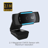 Adesso Cybertrack H5 Webcams 1080P HD Auto Focus Webcam with Built in Dual Microphone Tripod mount and Privacy Shutter Cover