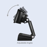 Adesso Cybertrack H5 Webcams 1080P HD Auto Focus Webcam with Built in Dual Microphone Tripod mount and Privacy Shutter Cover