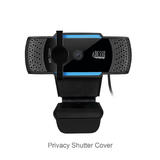 Adesso Cybertrack H5 Webcams 1080P HD Auto Focus Webcam with Built in Dual Microphone Tripod mount and Privacy Shutter Cover