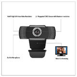 Adesso Cybertrack H4 Webcams ADESSO 1080P HD USB Webcam with Built in Microphone