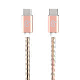PrimeCables Cab U2CC U2AC RG USB 2 0 PrimeCables 1xUSB C to USB A 1xUSB C to USB C Charging Sync Metal Braided cable 3ft ROSE