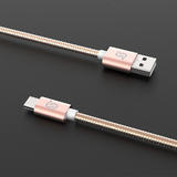 PrimeCables Cab U2CC U2AC RG USB 2 0 PrimeCables 1xUSB C to USB A 1xUSB C to USB C Charging Sync Metal Braided cable 3ft ROSE