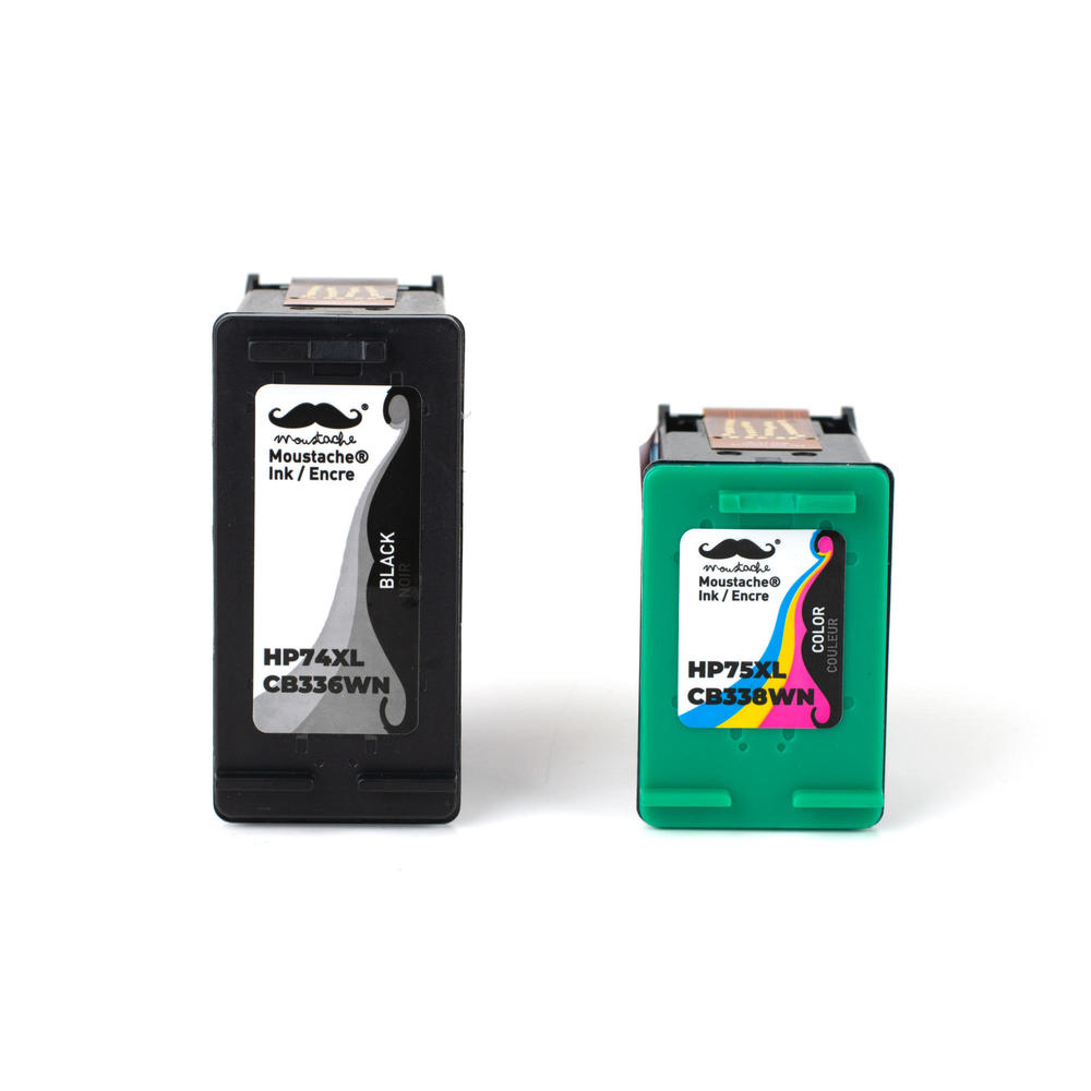 2-Pack Remanufactured Ink Cartridges For HP Photosmart C4200 Series - HP 74XL & 75XL Compatible