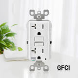 PrimeCables Cab TST15 G2 HDMI Wall Plates 20A GFCI Tamper Weather Resistan Receptacle with LED Indicator NEMA 5 20 125V 60Hz 
