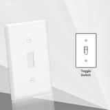 PrimeCables PC WP 8811 HDMI Wall Plates Standard Size 1 Gang Toggle Switch Plastic Wall Plate 4 50 x 2 76 PrimeCables